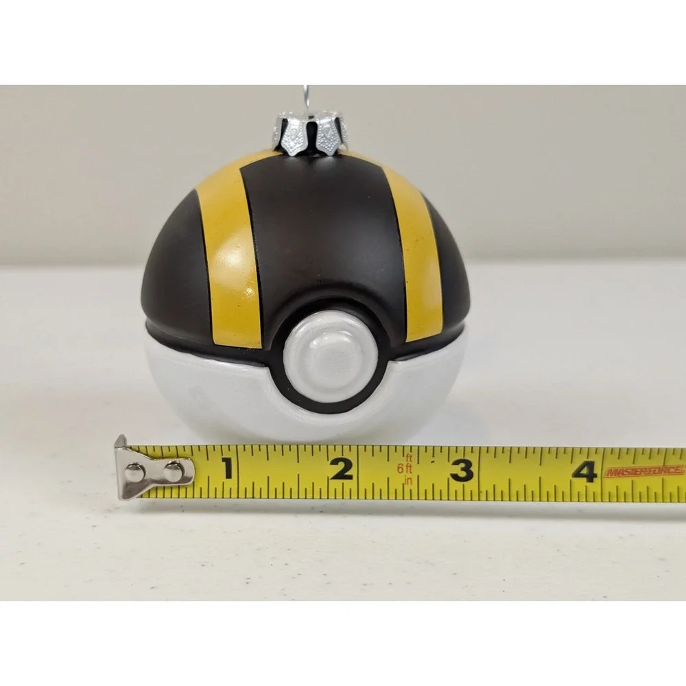 Hallmark Pokémon Ultra Ball Poké Ball Blown Glass Christmas Ornament 3